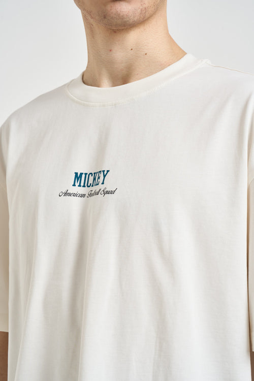 T-shirt uomo con stampa Mickey Mouse bianca - 2