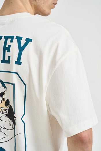 T-shirt uomo con stampa Mickey Mouse bianca - 5