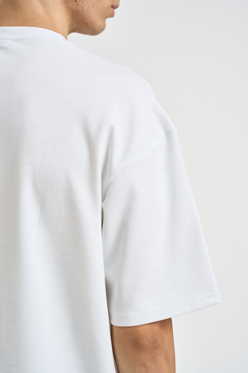 T-shirt uomo over bianca 22031940 WHITE ONLY & SONS NOOS 