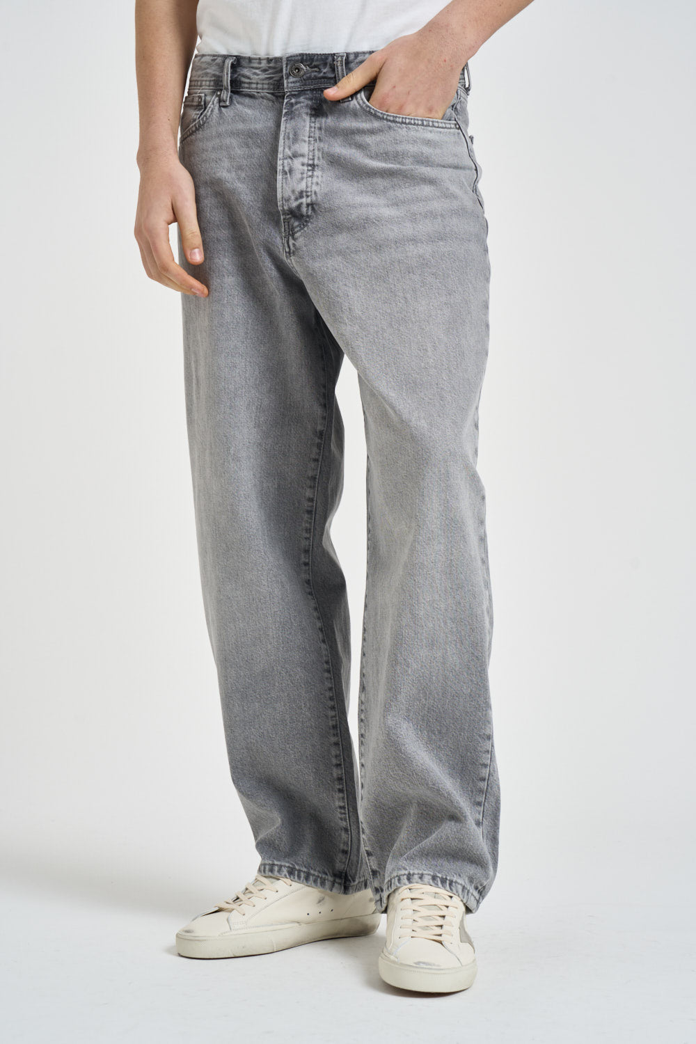 Jeans uomo baggy denim grigio 22032332 MEDIUM GREY ONLY & SONS NOOS 