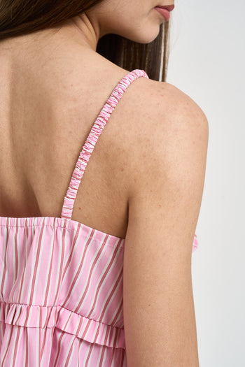 Top donna a righe rosa - 4