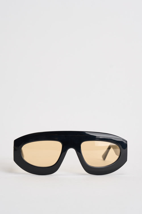 Occhiali da sole donna lente gialla neri - 1