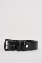 Cintura uomo in pelle nera F0004 NERO OUTFIT 