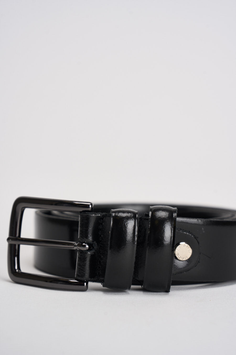 Cintura uomo in pelle nera F0004 NERO OUTFIT 
