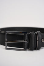 Cintura uomo nera in pelle martellata Z11 NERO OVERD 