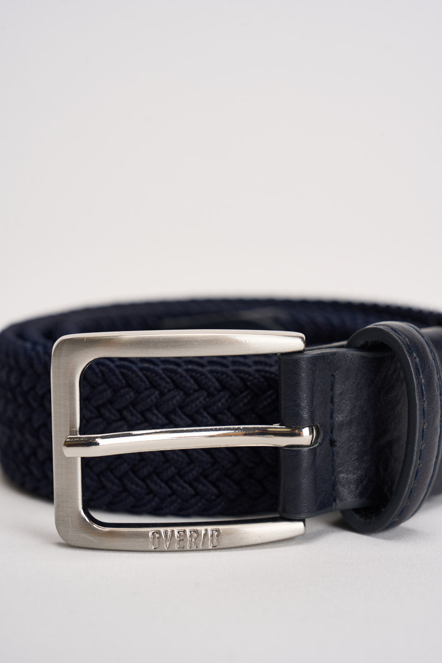 Cintura uomo in tessuto blu intrecciata Z13 BLU OVERD 