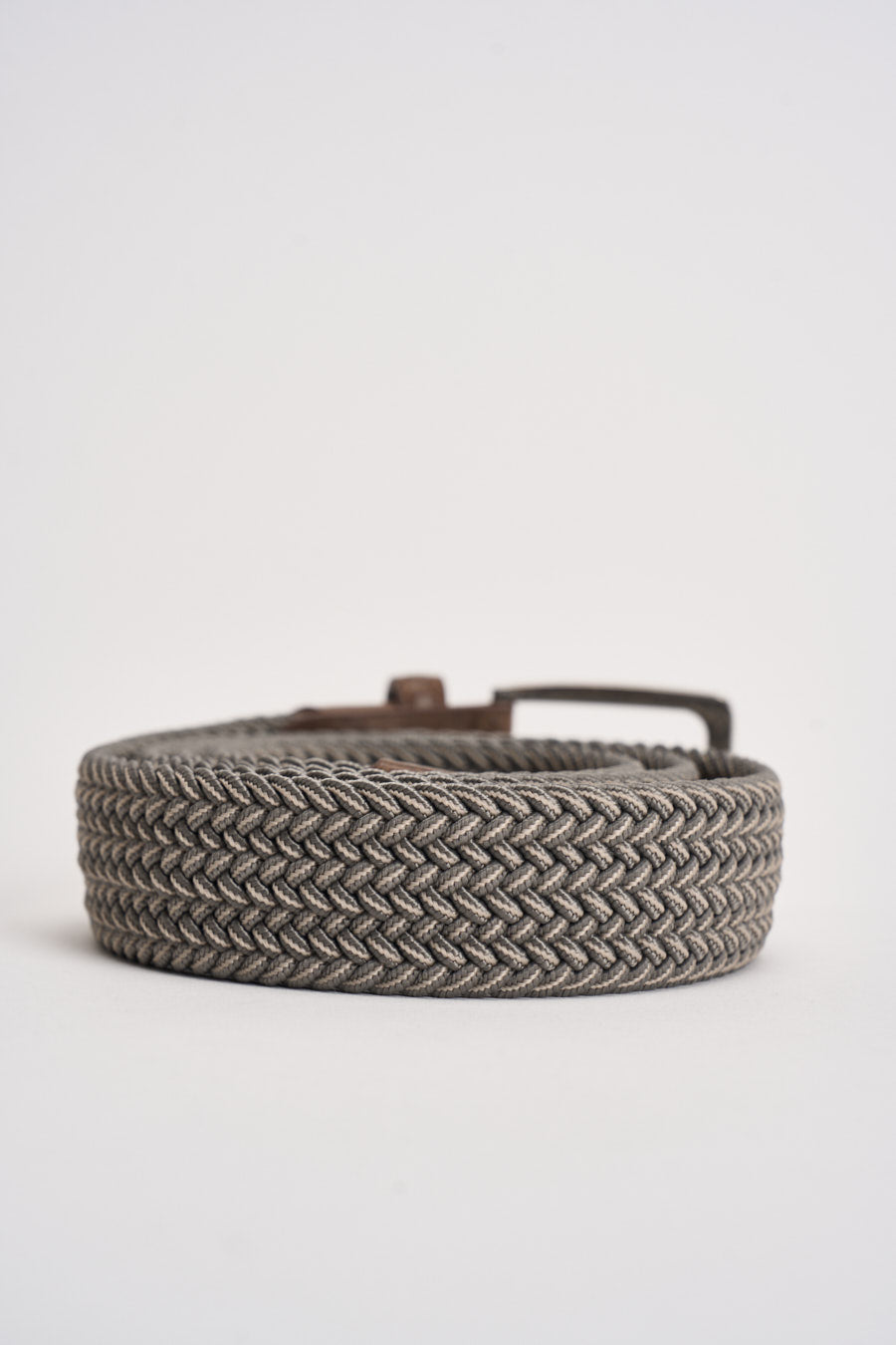 Cintura uomo intrecciata tortora Z14 MORO OVERD 