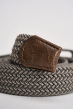 Cintura uomo intrecciata tortora Z14 MORO OVERD 