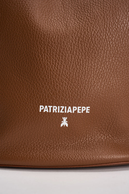 Secchiello donna in pelle marrone - 2