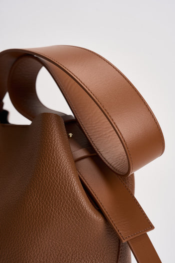 Secchiello donna in pelle marrone - 4