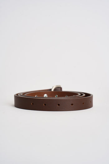 Cintura donna in pelle marrone - 3
