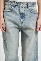 Jeans donna carrot fit in denim chiaro V02O0290 DENIM PHILIA LOFT 