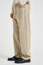 Jeans uomo in denim sabbia CLEVELAND ROVDSAB PONT DENIM 