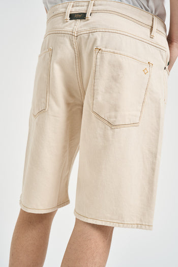 Bermuda uomo in denim ecru - 4