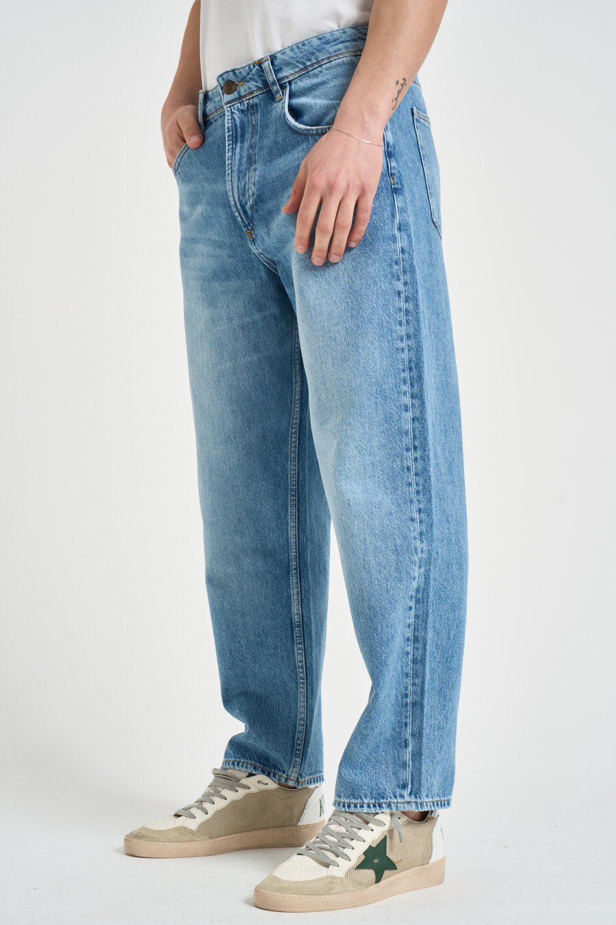 Jeans uomo regular in denim medio TEIDE RATM49 PONT DENIM 