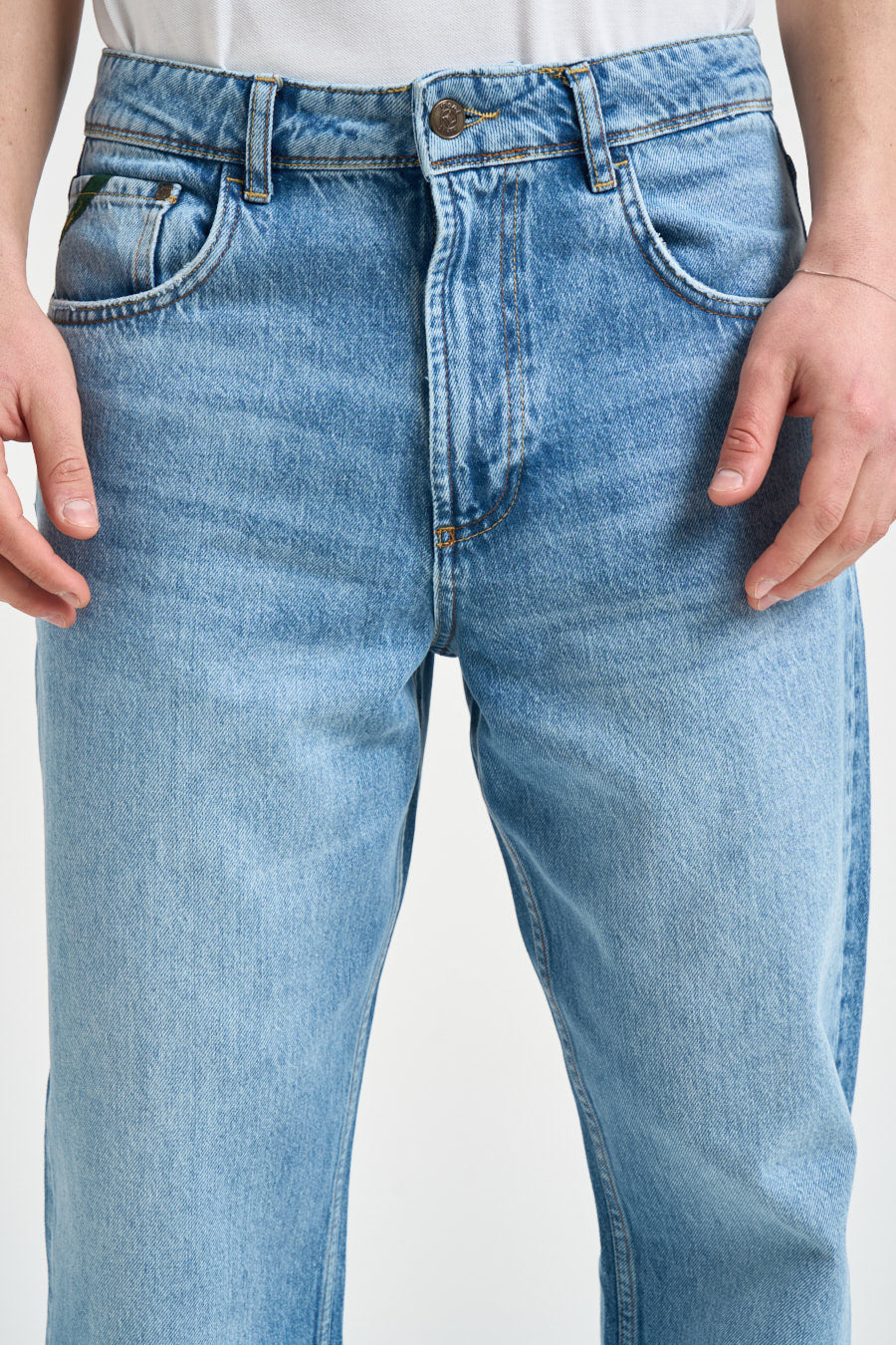 Jeans uomo regular in denim medio TEIDE RATM49 PONT DENIM 