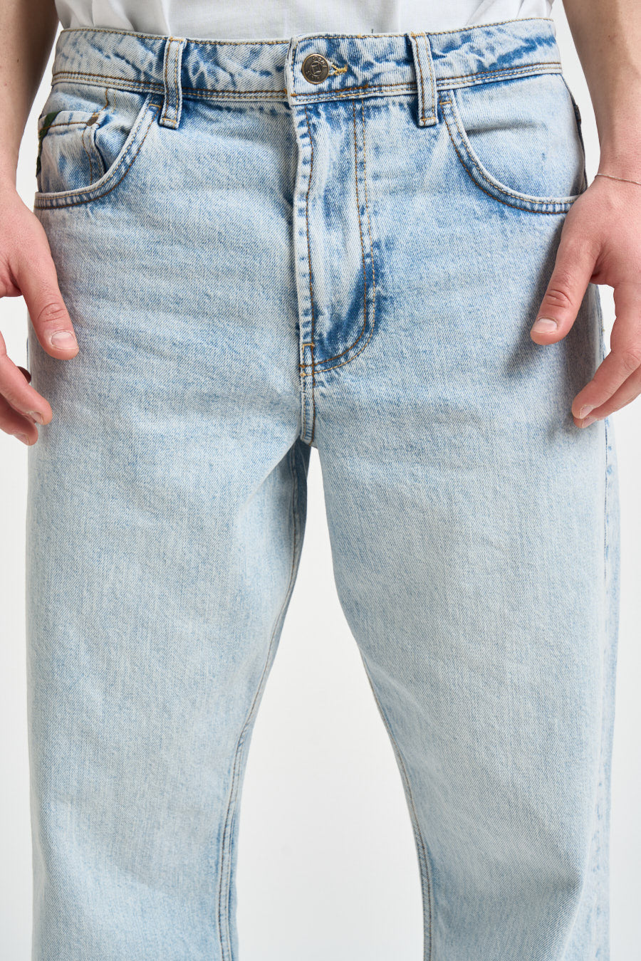 Jeans uomo regular in denim chiaro TEIDE RATM57 PONT DENIM 