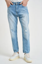 Jeans uomo regular fit in denim chiaro Y.STONE RAMDP43 PONT DENIM 