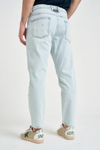 Jeans uomo Yellowstone in denim chiaro con rotture. Y.STONE RAMDPZ67 PONT DENIM 