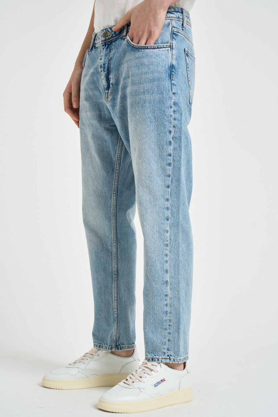 Jeans uomo regular fit in denim chiaro Y.STONE RATM51 PONT DENIM 