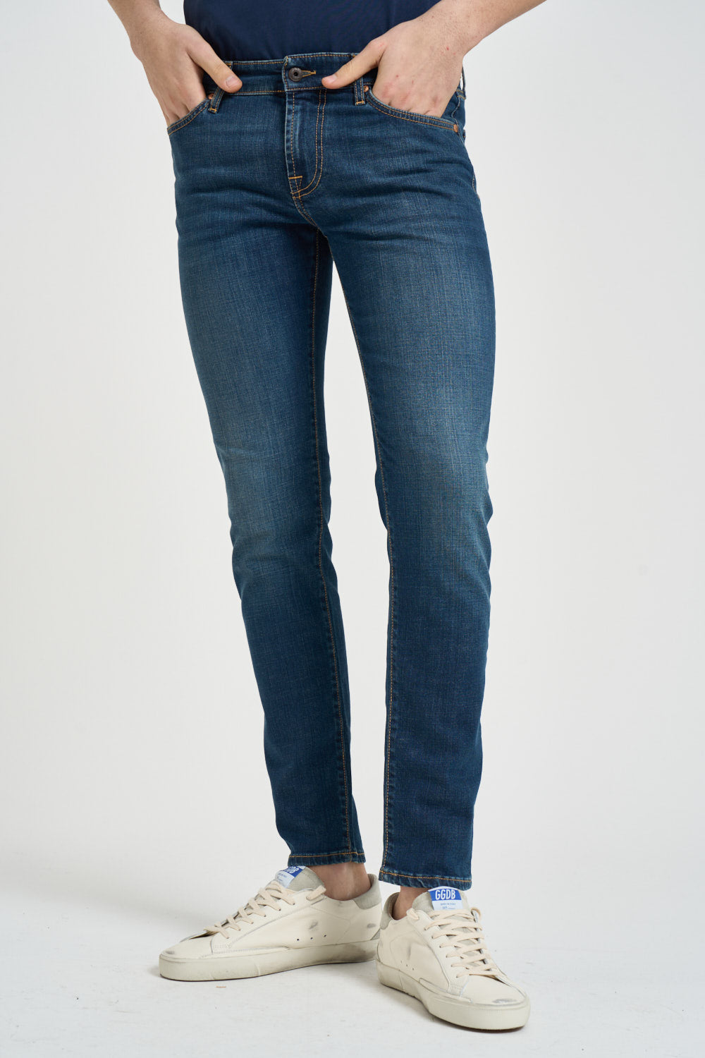 Jeans uomo skinny denim scuro 517 CARLIN ROY ROGER'S 