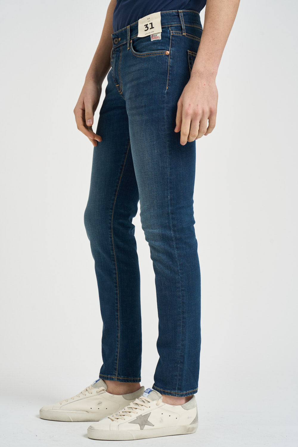 Jeans uomo skinny denim scuro 517 CARLIN ROY ROGER'S 