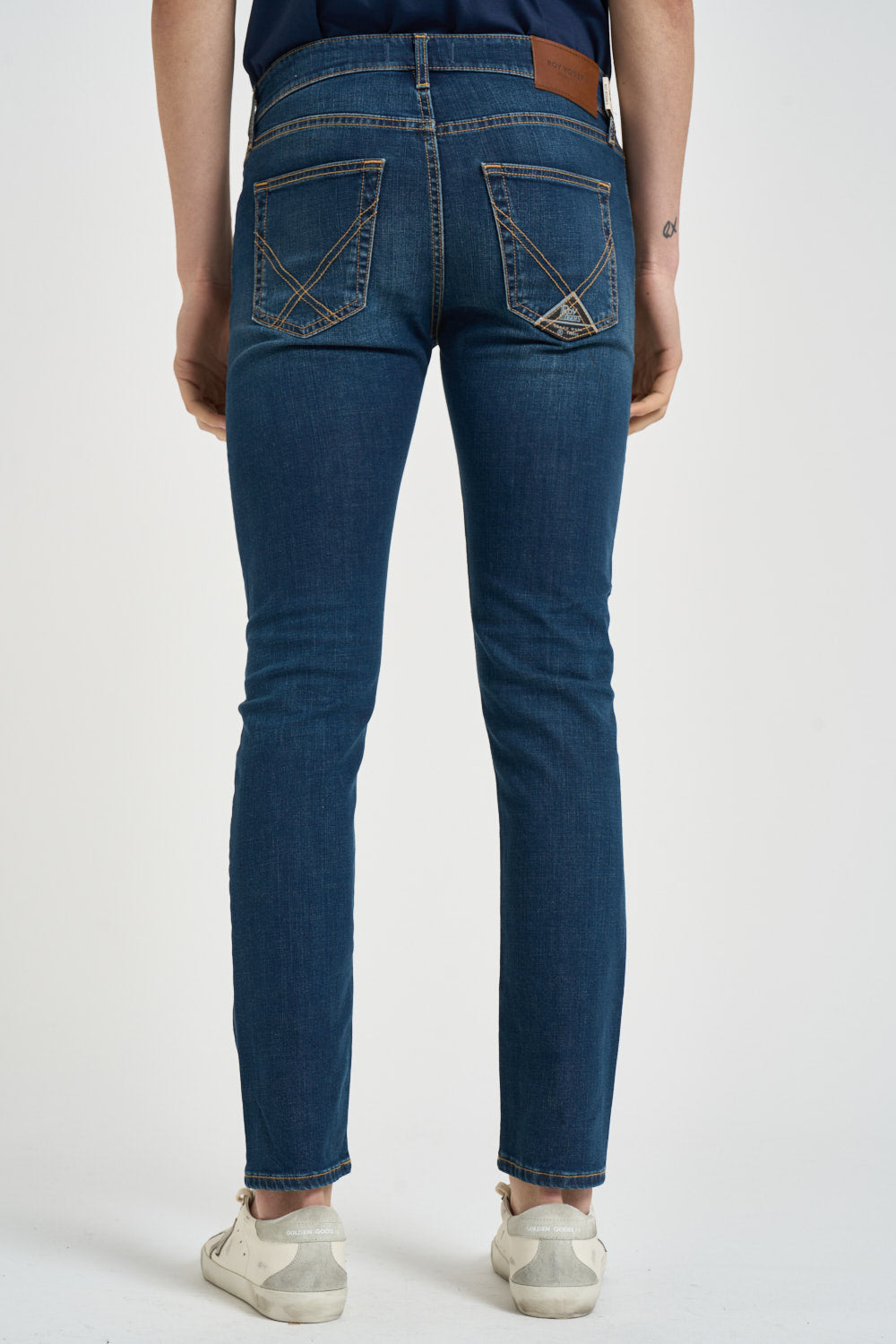 Jeans uomo skinny denim scuro 517 CARLIN ROY ROGER'S 