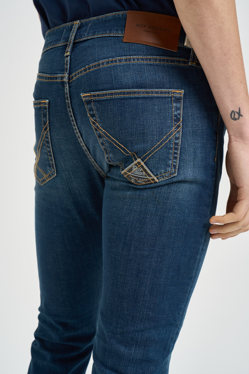 Jeans uomo skinny denim scuro 517 CARLIN ROY ROGER'S 