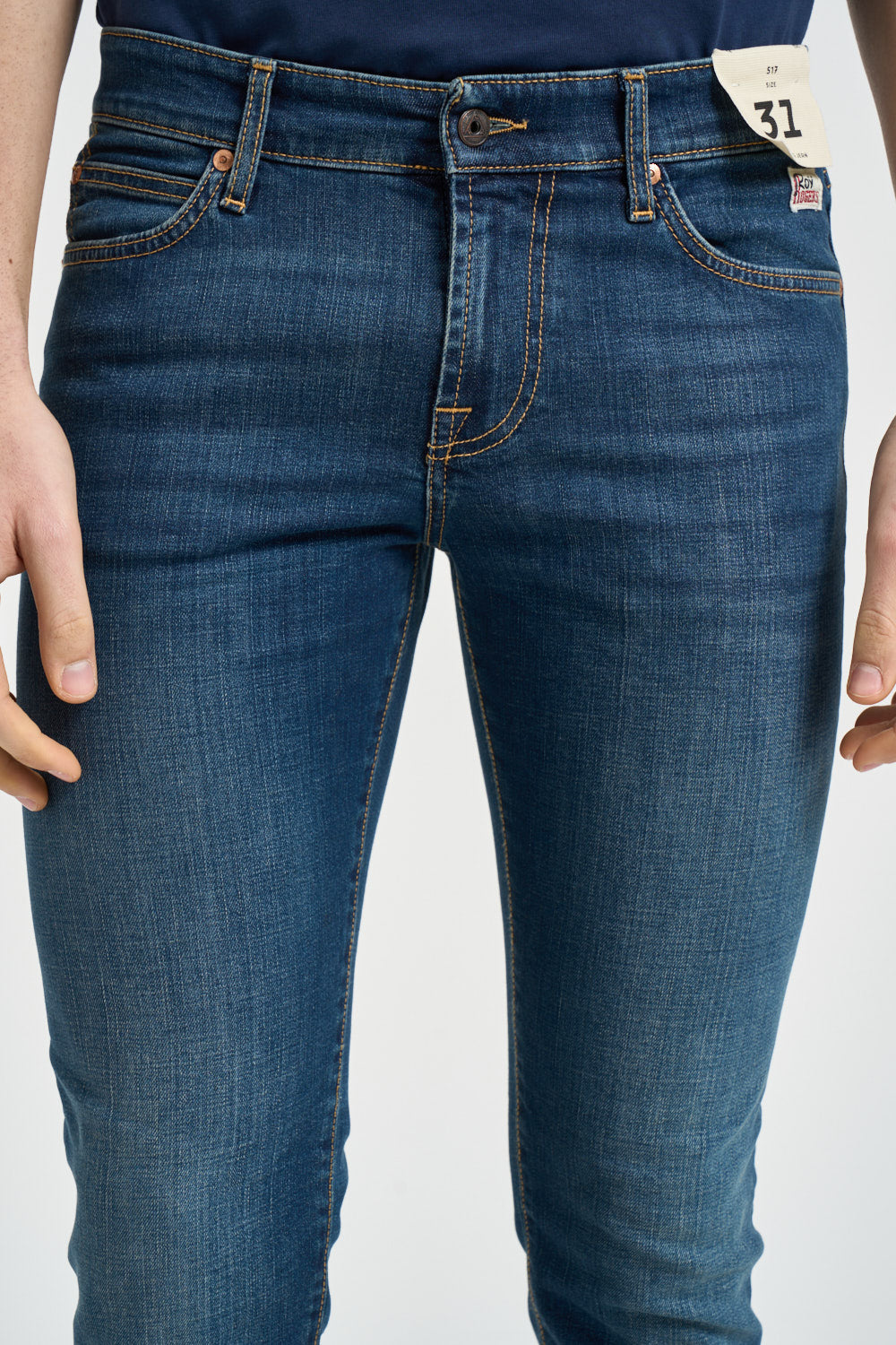 Jeans uomo skinny denim scuro 517 CARLIN ROY ROGER'S 