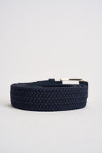 Cintura uomo intrecciata blu CT278 NAVY SEINSE 