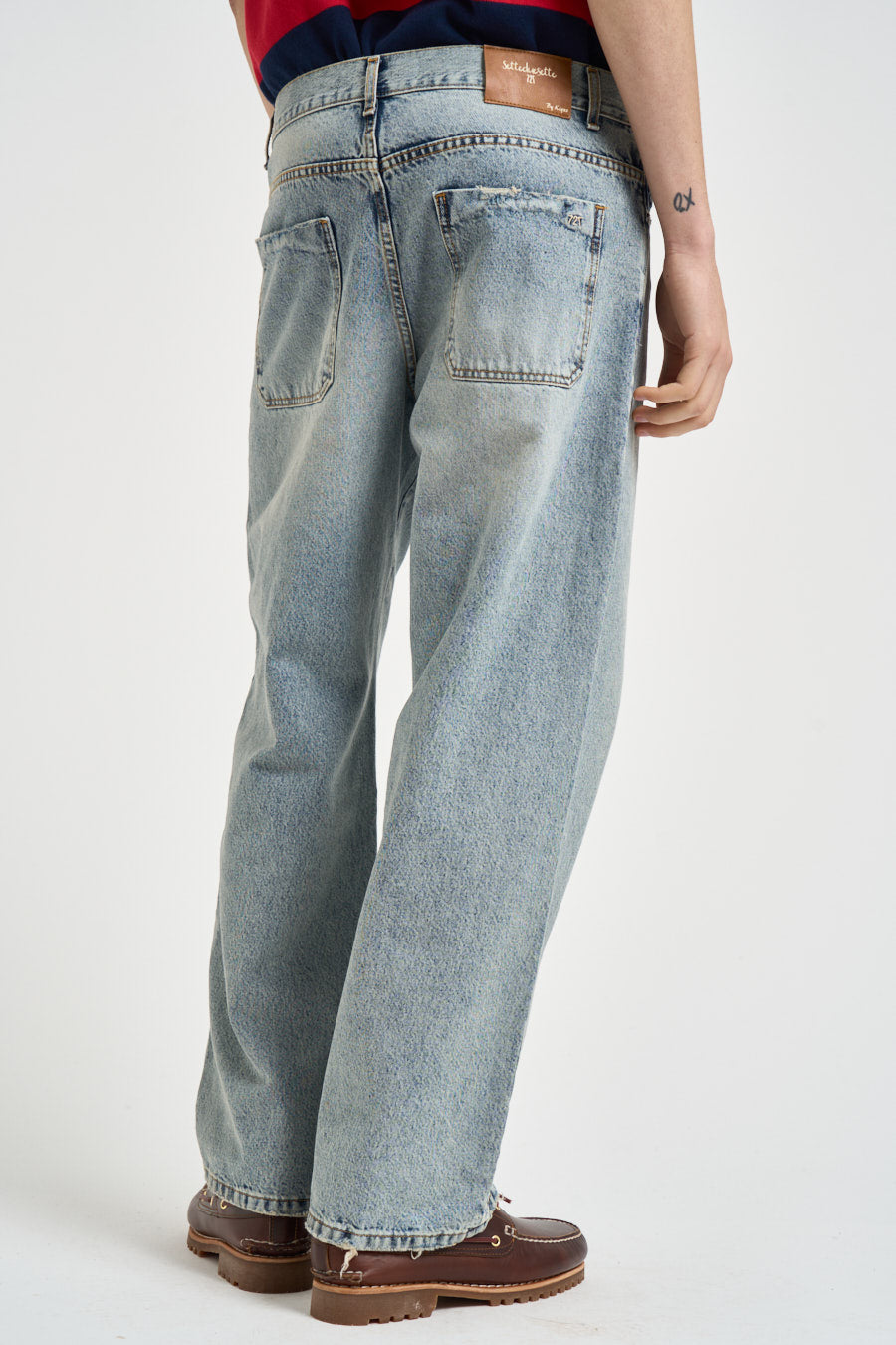 Jeans uomo in denim lavaggio used 01196N DENIM SETTEDUESETTE 