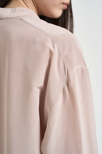 Camicia donna rosa pastello - 4