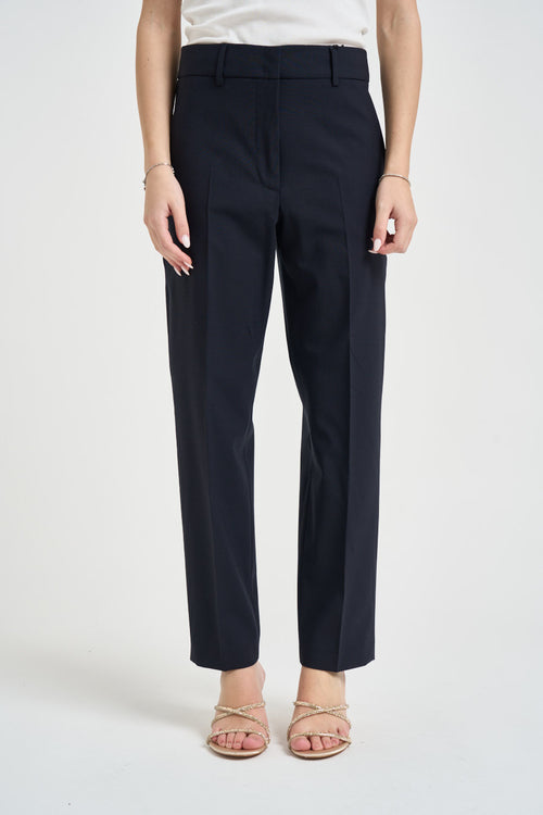 Pantalone donna a sigaretta blu notte - 2