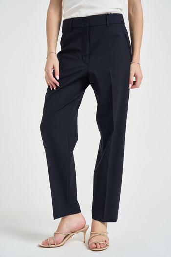 Pantalone donna a sigaretta blu notte - 3