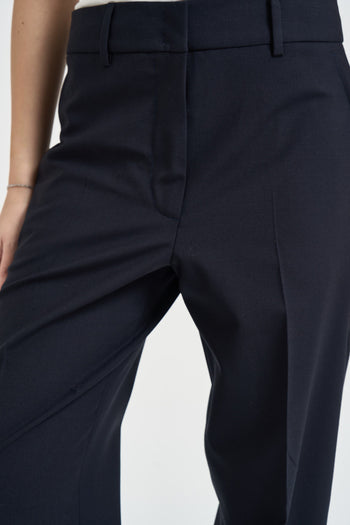 Pantalone donna a sigaretta blu notte - 4