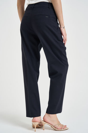 Pantalone donna a sigaretta blu notte - 6