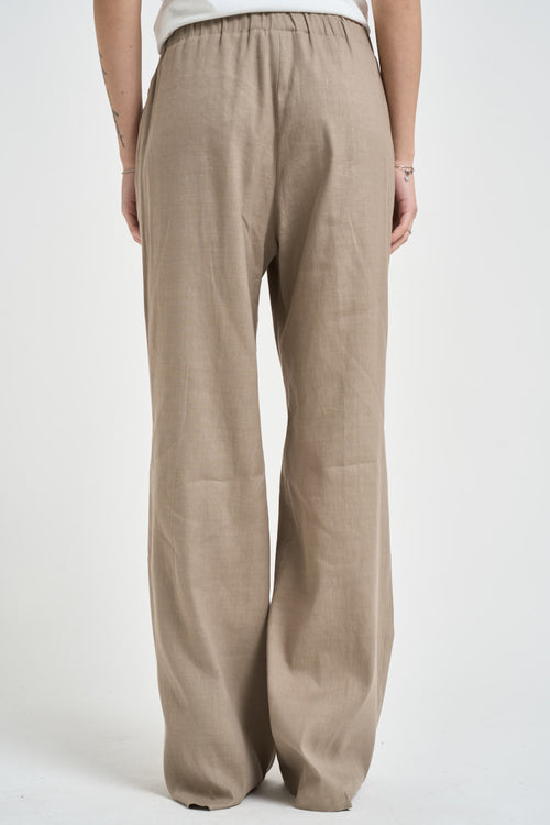 Pantalone donna a palazzo fango - 2