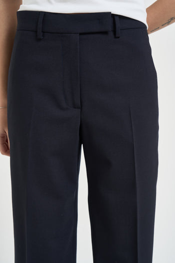 Pantalone donna sartoriale blu - 4