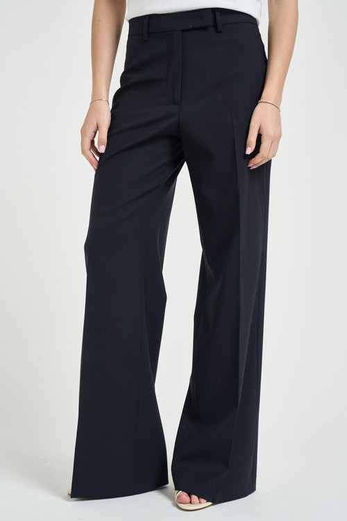 Pantalone donna sartoriale blu