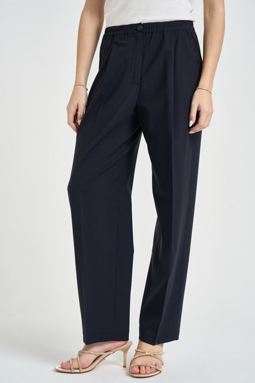 Pantalone donna regular blu notte - 2