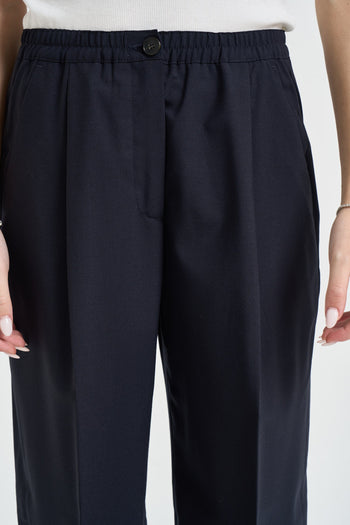 Pantalone donna regular blu notte - 5