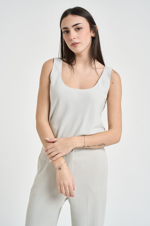 Top donna girocollo ghiaccio