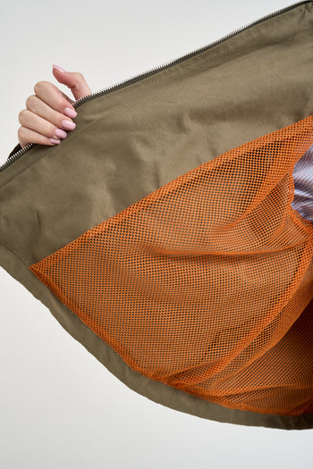 Bomber donna con coulisse verde - 5