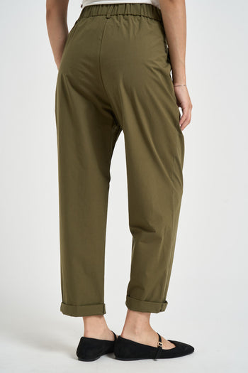 Pantaloni donna con pinces verde - 4