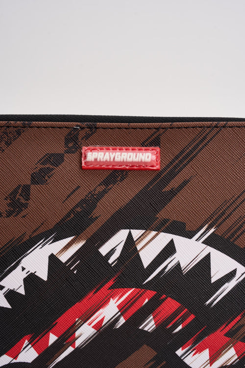 Pochette uomo Smeared Grunge marrone - 2