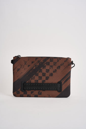 Pochette uomo Smeared Grunge marrone - 4