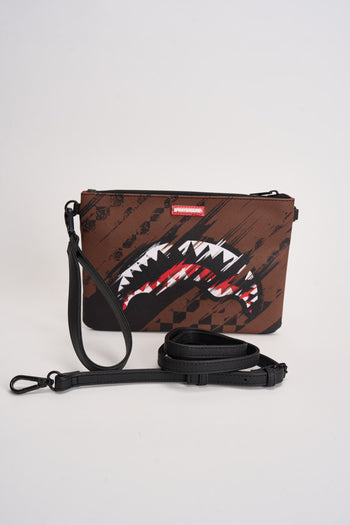 Pochette uomo Smeared Grunge marrone - 5