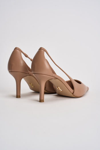 Scarpa donna con tacco cipria - 6