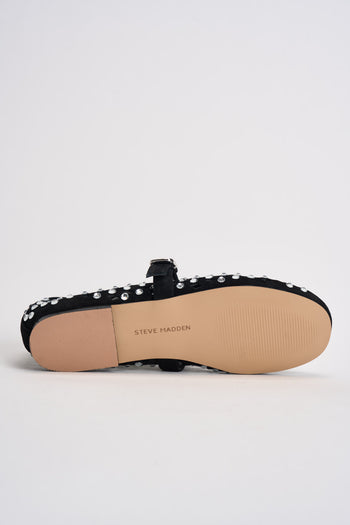 Ballerina donna nera traforata con borchie silver - 9