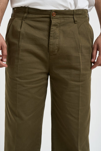 Pantalone uomo gamba dritta verde militare - 3